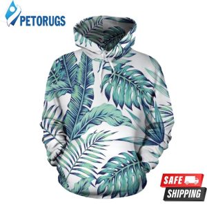 Pattern Tropical Palm Leaves 3D Hoodie