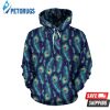 Peacock Feather Blue 3D Hoodie