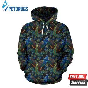 Peacock Themed 3D Hoodie