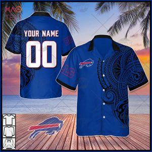 Personalize NFL Buffalo Bills Polynesian Tattoo Design Hawaiian Shirt