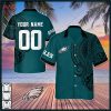 Personalize NFL Philadelphia Eagles Polynesian Tattoo Design Hawaiian Shirt