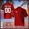 Personalize NFL San Francisco 49ers Polynesian Tattoo Design Hawaiian Shirt