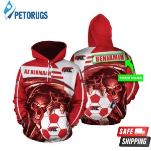 Personalized 09 Az Alkmaar Custom Name 3D Hoodie