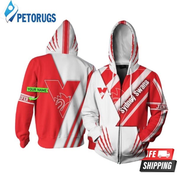 Personalized Bnh Sydney Swans Custom Name 3D Hoodie