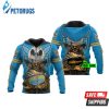 Personalized Gold Coast Titans Nrl Jack Skellington Custom Name 3D Hoodie