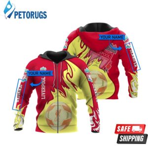 Personalized Liverpool Fc Ball Custom Name 3D Hoodie