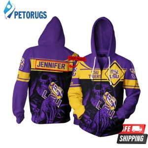 Personalized Lsu Tigers Custom Name 3D Hoodie