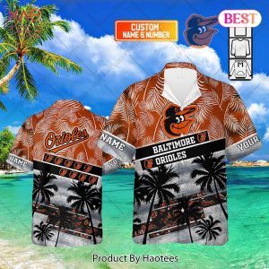 Personalized MLB Baltimore Orioles Palm Tree Hawaii Shirt