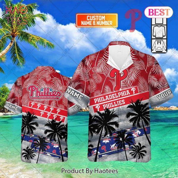 Personalized MLB Philadelphia Phillies Palm Tree Hawaii Shirt