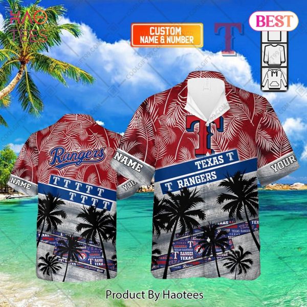 Personalized MLB Texas Rangers Palm Tree Hawaii Shirt