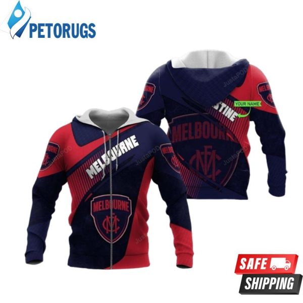 Personalized Melbourne Football Club Custom Name 3D Hoodie