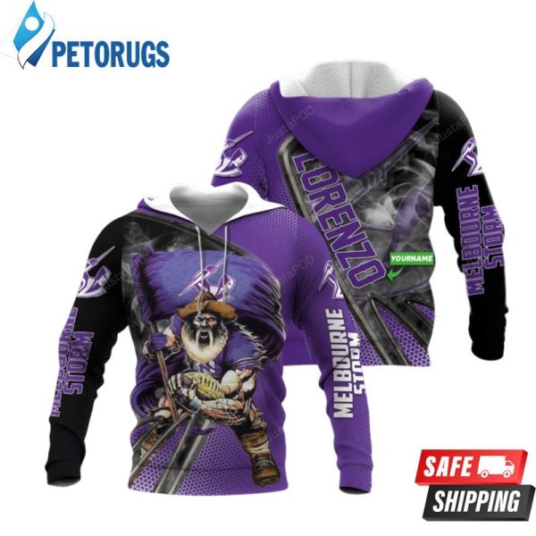 Personalized Melbourne Storm Custom Name 3D Hoodie