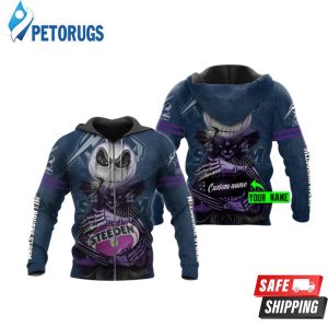 Personalized Melbourne Storm Nrl Jack Skellington Custom Name 3D Hoodie