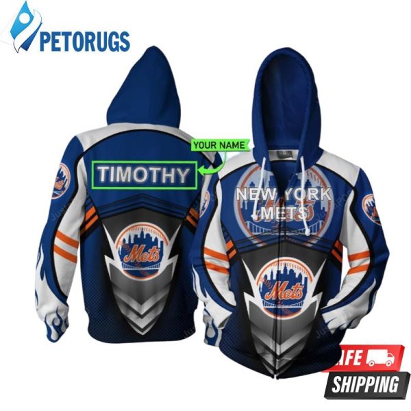 Personalized New York Mets Custom Name 3D Hoodie