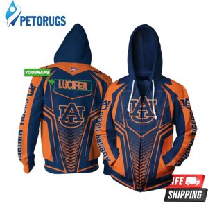 Personalized Nna Auburn Tigers Custom Name 3D Hoodie