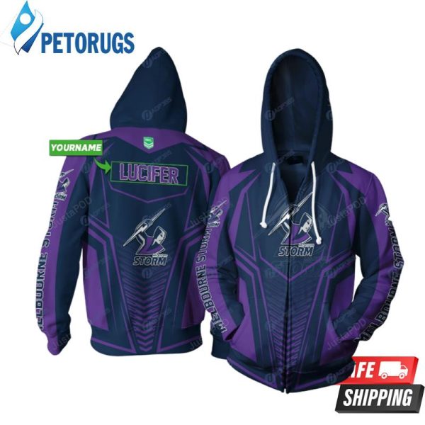 Personalized Nna Melbourne Storm Custom Name 3D Hoodie