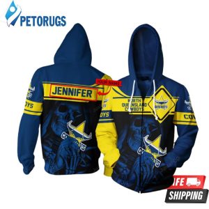 Personalized North Queensland Cowboys Custom Name 3D Hoodie