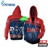 Personalized Sydney Roosters Dad Custom Name 3D Hoodie