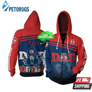 Personalized Sydney Roosters Dad Custom Name 3D Hoodie