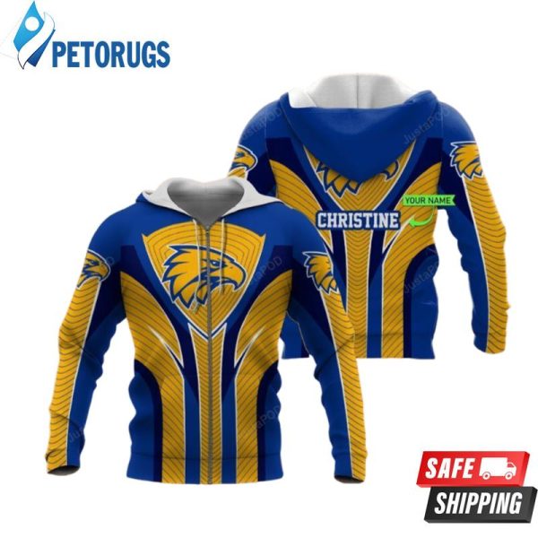 Personalized West Coast Eagles Custom Name 3D Hoodie