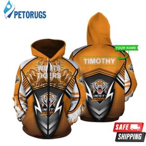 Personalized West Tigers Custom Name 3D Hoodie