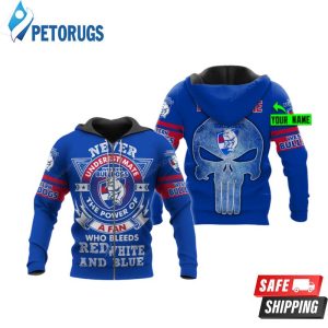 Personalized Western Bulldogs Afl Never Underestimate Skull Custom Name 3D Hoodie