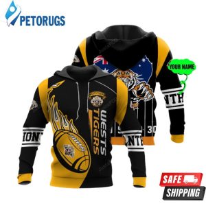 Personalized Yn Wests Tigers Custom Name 3D Hoodie