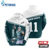 Philadelphia Eagles Carson Wentz 11 3D Hoodie