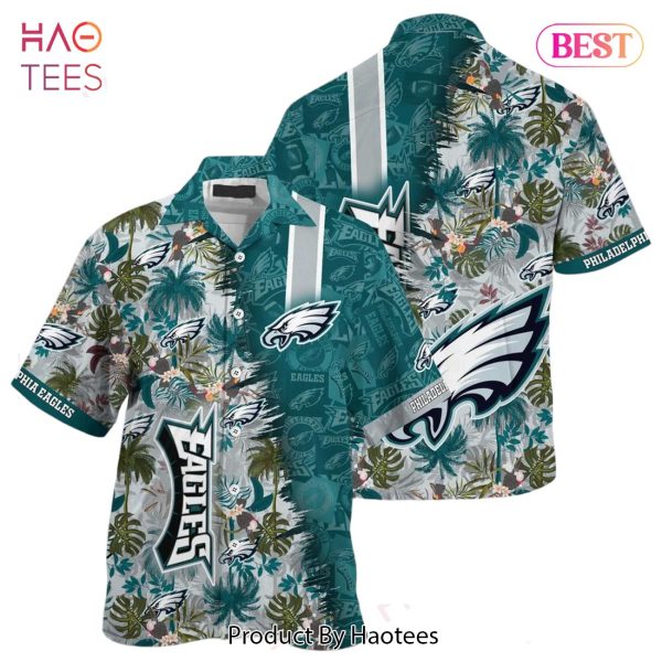 Philadelphia Eagles NFL Team Football Beach Shirt Summer Button Down Hawaiian Shirt Fan Ever