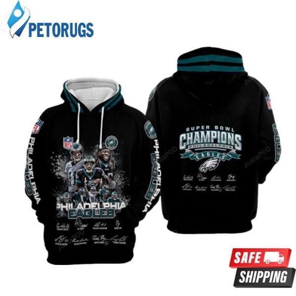 Philadelphia Eagles Nfl Football Super Bowl Champion 3D Hoodie