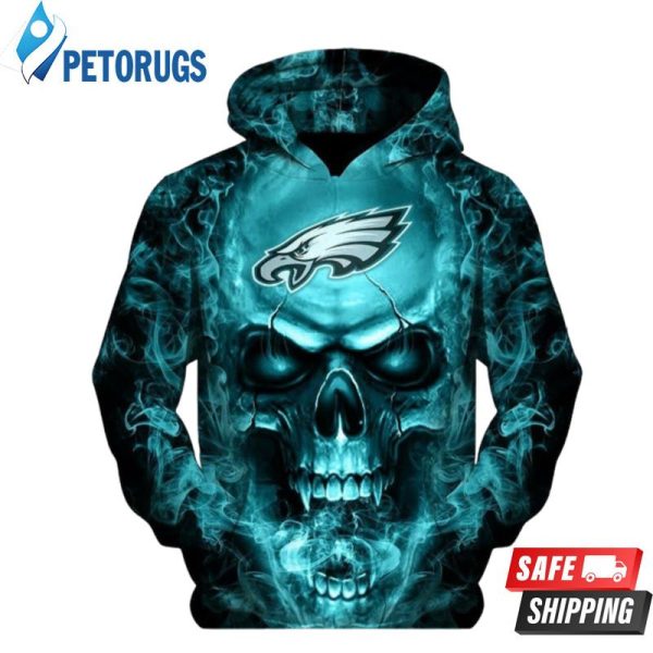 Philadelphia Eagles Skull Philadelphia Eagles Nfl Philadelphia Eagles Apparel 19207 3D Hoodie