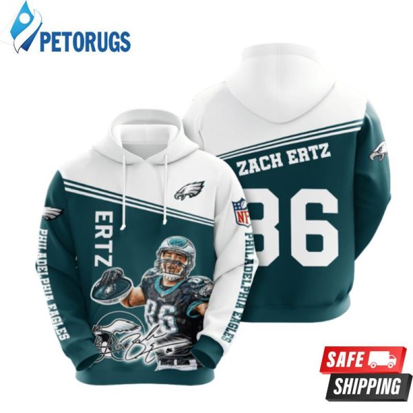 Philadelphia Eagles Zach Ertz 3D Hoodie