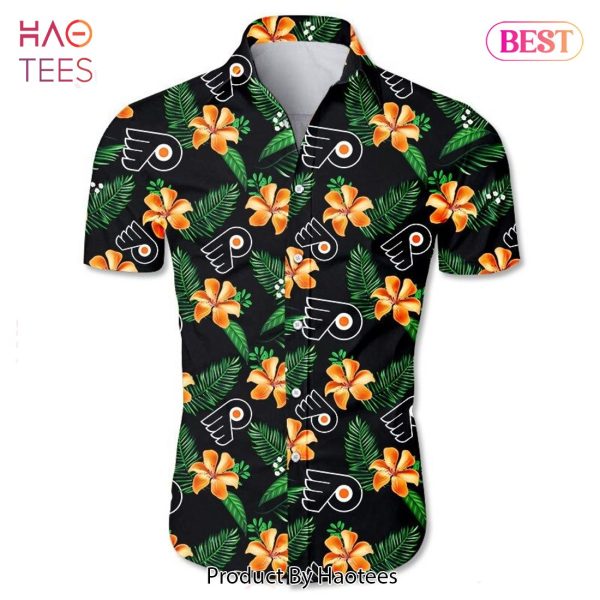 Philadelphia Flyers Hawaiian Shirt Tropical Flower summer