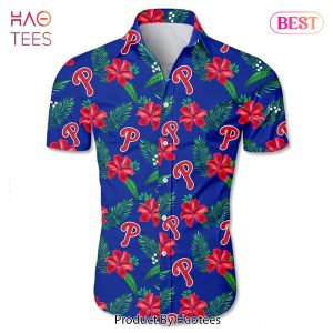 Philadelphia Phillies Hawaiian shirt Tropical flower gift for fans