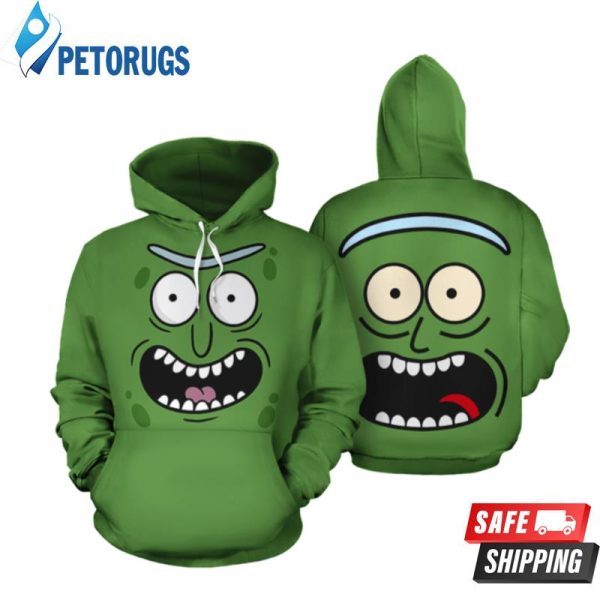 Pickle Rick 3D Hoodie