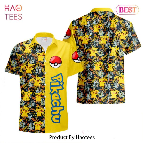 Pikachu Hawaiian Shirts Custom Anime Merch Clothes for Men Women