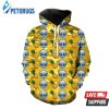 Pineapples Aliens Emoji 3D Hoodie