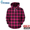 Pink Tartan Plaid Pattern 3D Hoodie