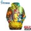 Pirates Totoro Mickey Pikachu Stitch 3D Hoodie