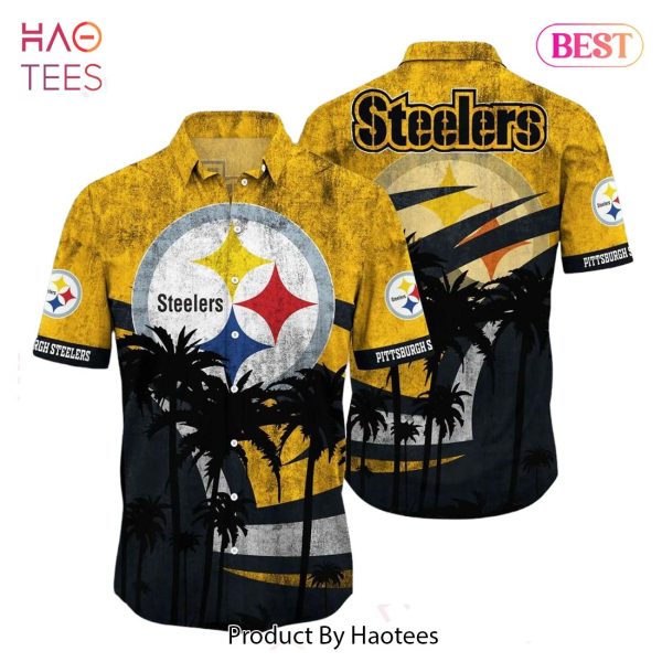 Pittsburgh Steelers NFL Hawaii Shirt Graphic Tropical Pattern Short Sleeve Hot Summer