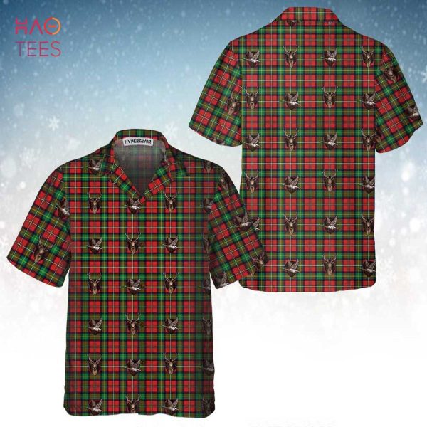 Plaid Christmas Trophy Hawaiian Shirt