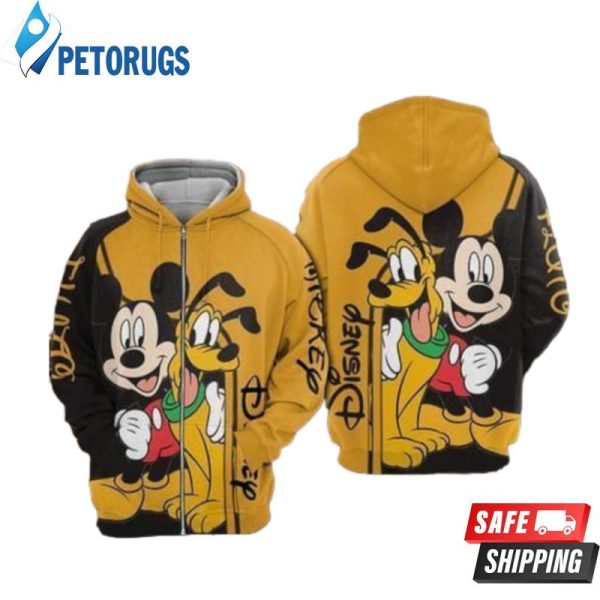 Pluto Mickey 3D Hoodie