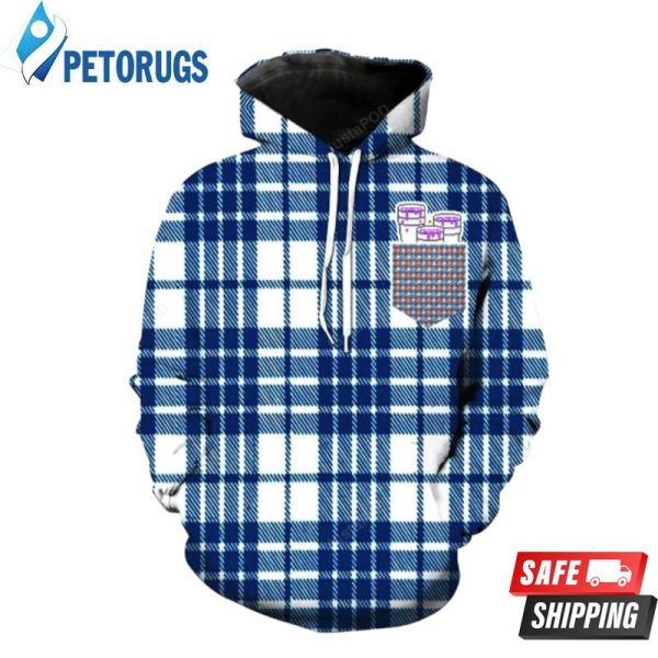 Pockets Of Lean Plaid 3D Hoodie