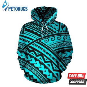 Polynesian Tribal 3D Hoodie