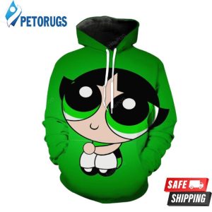 Powerpuff Girls Buttercup Powerpuff Girls Clothing 3D Hoodie