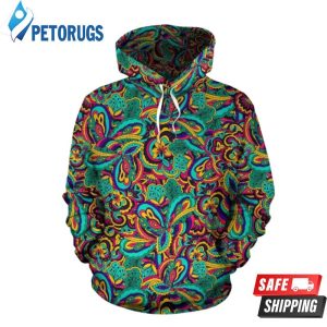 Psychedelic Trippy Floral 3D Hoodie