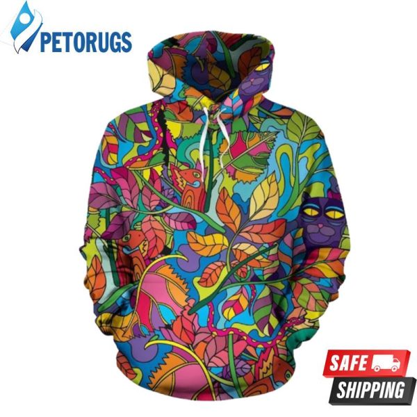 Psychedelic Trippy Flower 3D Hoodie