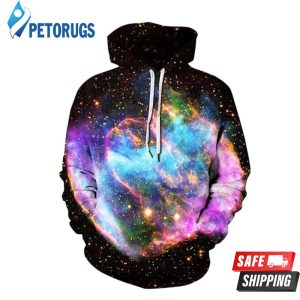 Purple Nebula 3D Hoodie