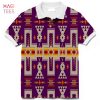 Purple Tribe Design Native American Polo T-Shirt 3D