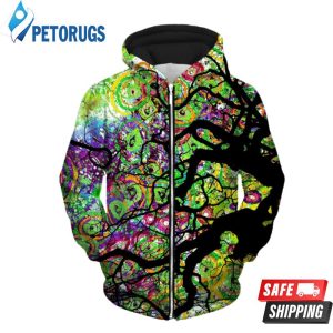 Radial Roots Up 3D Hoodie